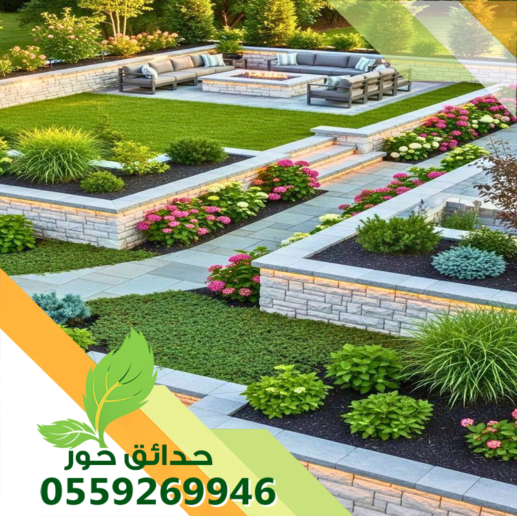تصميم حدائق فلل صغيرة بالرياض